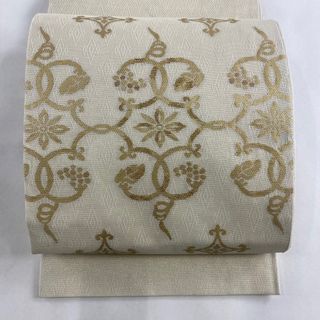 袋帯 美品 名品 お太鼓柄 正絹 【中古】(帯)