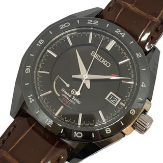 セイコー(SEIKO)の　セイコー SEIKO Grand Seiko ブラックセラミックスリミテッドコレクション スプリングドライブGMT SBGE037 ブラック チタン/セラミック 自動巻き メンズ 腕時計(その他)