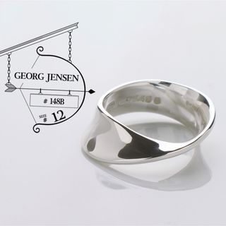 Georg Jensen - 極美品 ジョージ ジェンセン ヴィンテージ 148B リング 925 12号