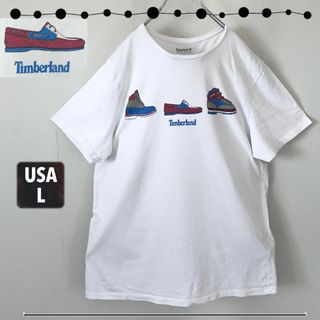 ティンバーランド(Timberland)のティンバーランド Timberland★フットウェアTシャツ★USAメンズL (Tシャツ/カットソー(半袖/袖なし))