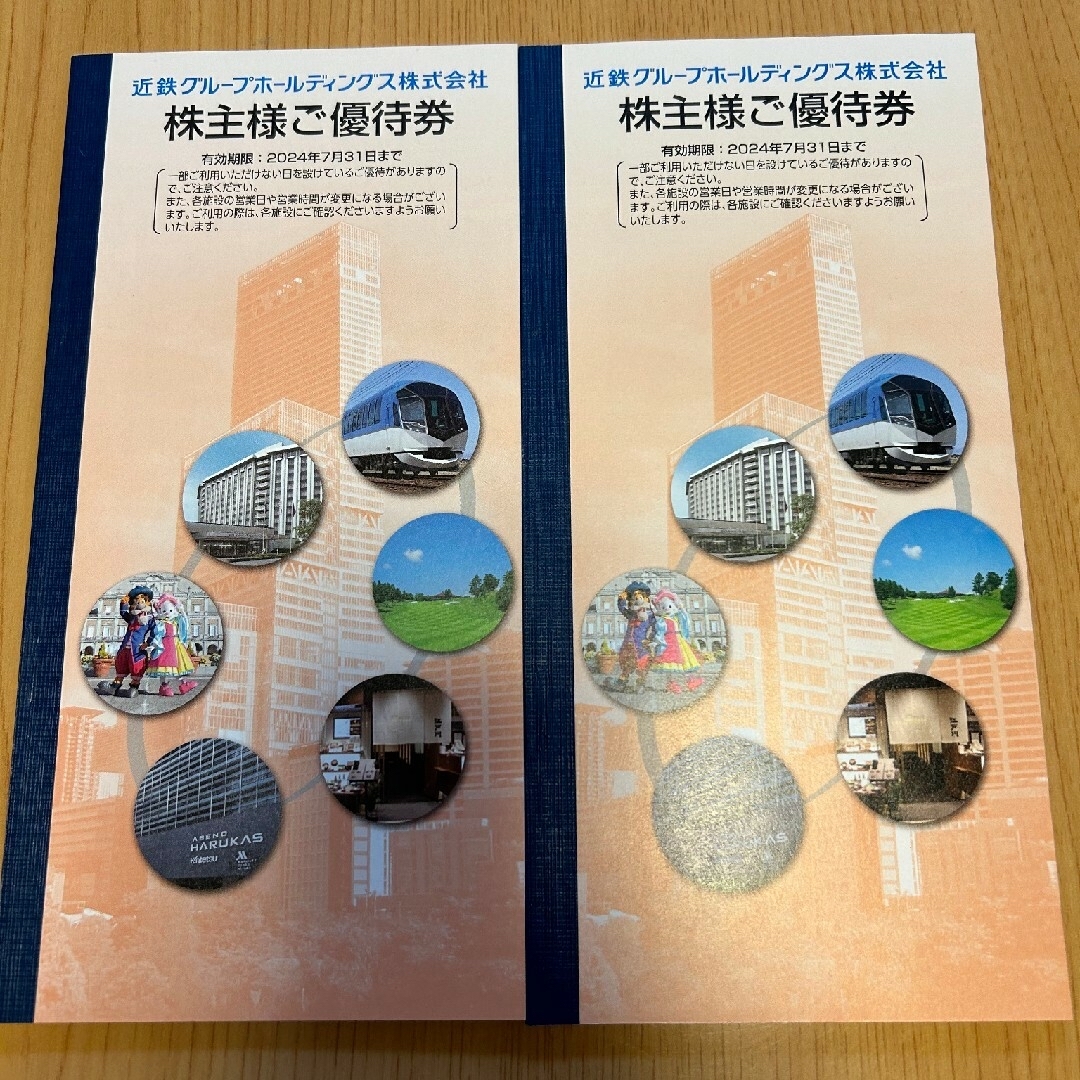 近鉄百貨店(キンテツヒャッカテン)の近鉄　株主優待　冊子のみ　2冊 チケットの優待券/割引券(その他)の商品写真