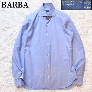 バルバ(BARBA)のバルバ オックスフォードシャツ ホリゾンタルカラー DANDYLIFE 38(シャツ)