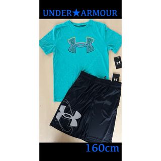 アンダーアーマー(UNDER ARMOUR)の新品タグ付き　160㎝　UNDERARMOURアンダーアーマーセットアップ(Tシャツ/カットソー)