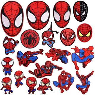 スパイダーマン アイロンワッペン 刺繍 アップリケ 20枚セット 新品(その他)