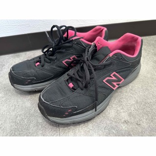 new balance ニューバランス スニーカー 運動靴 24cm ピンク(スニーカー)