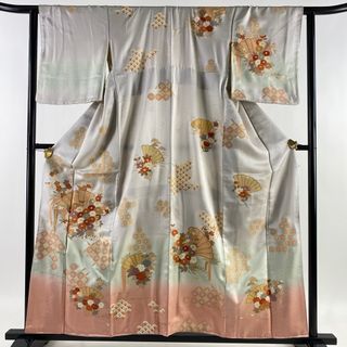 訪問着 身丈158.5cm 裄丈63cm 正絹 美品 秀品 【中古】(着物)