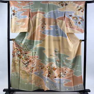 訪問着 身丈157cm 裄丈65cm 正絹 名品 【中古】(着物)