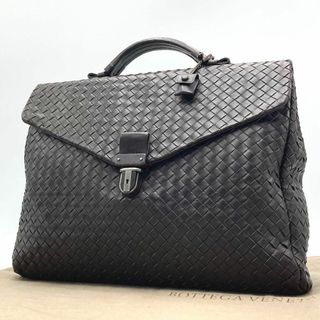 Bottega Veneta - ［美品］ボッテガヴェネタ　イントレチャート　ブラウン　ビジネスバッグ　鍵付き