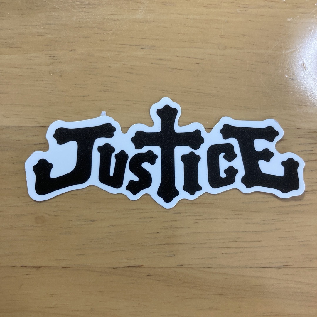 【新品】ステッカー (13) 「JUSTICE」 自動車/バイクのバイク(ステッカー)の商品写真