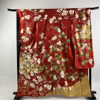 振袖 身丈165.5cm 裄丈71.5cm 正絹 名品 【中古】(着物)