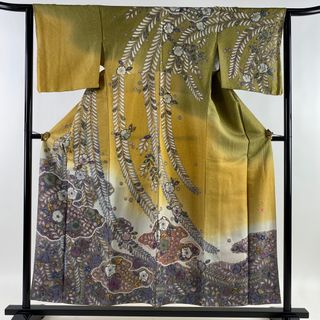 訪問着 身丈156cm 裄丈63cm 正絹 美品 逸品 【中古】(着物)