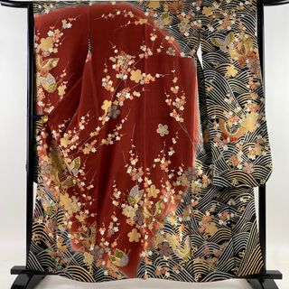 振袖 身丈159.5cm 裄丈63cm 正絹 名品 【中古】(着物)