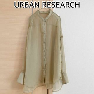 センスオブプレイスバイアーバンリサーチ(SENSE OF PLACE by URBAN RESEARCH)のURBAN RESEARCH アーバンリサーチ 長袖ブラウス　ベージュ(シャツ/ブラウス(長袖/七分))