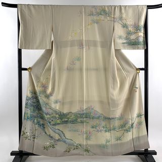 訪問着 身丈159cm 裄丈68cm 正絹 秀品 【中古】(着物)