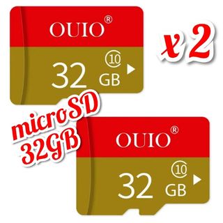 マイクロSD カード 32GB 2枚 microSD カード OUIO32