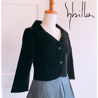 【美品】シビラ sybilla ビロード ショート丈ジャケット ベルベット