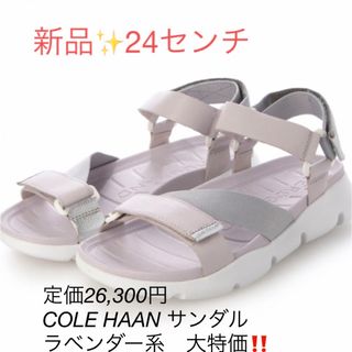 コールハーン(Cole Haan)の新品✨定価26,300円　COLE HAAN サンダル　ラベンダー系　大特価‼️(サンダル)