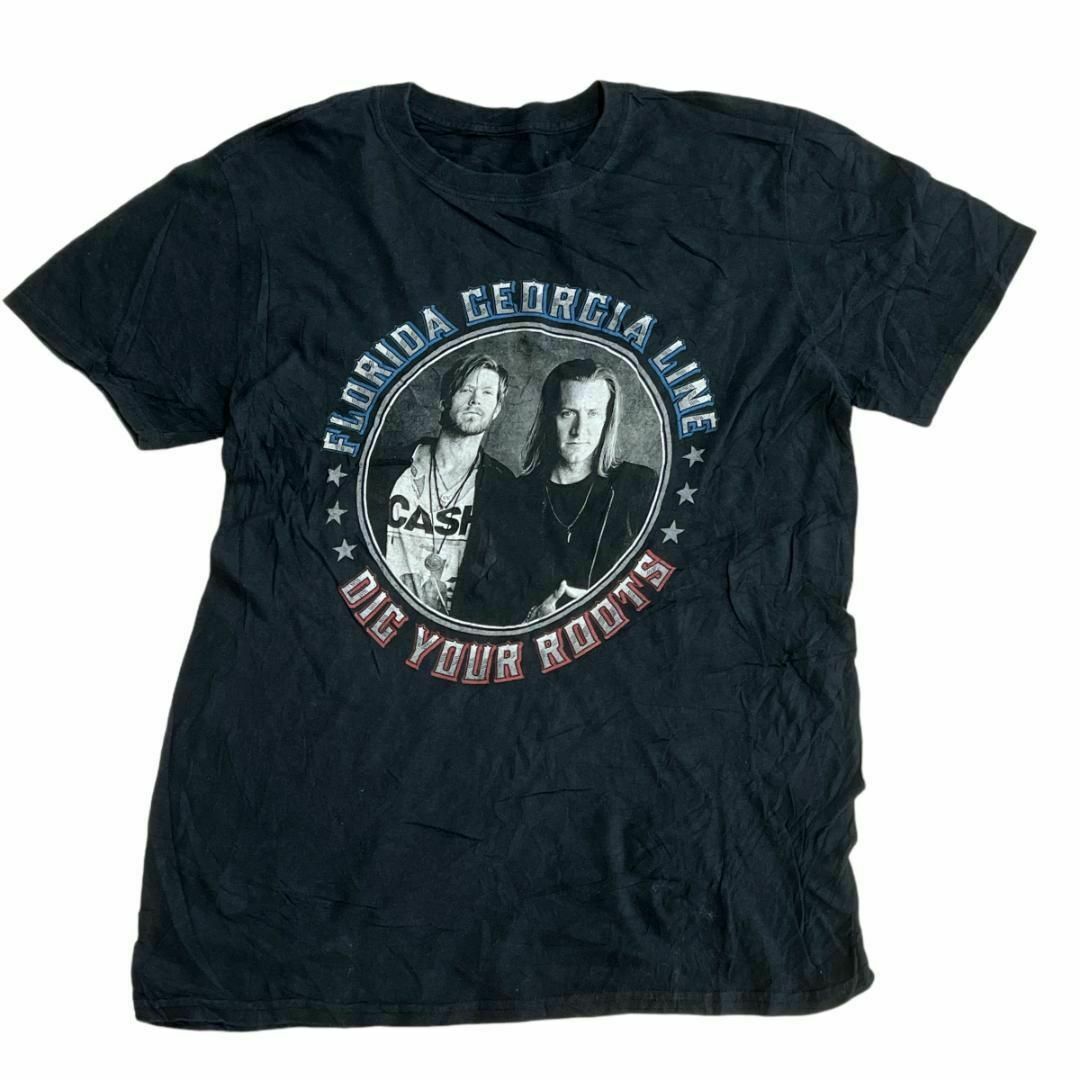 MUSIC TEE(ミュージックティー)のジョージアフロリダライン 半袖バンドTシャツ バンT ブラック a16 メンズのトップス(Tシャツ/カットソー(半袖/袖なし))の商品写真