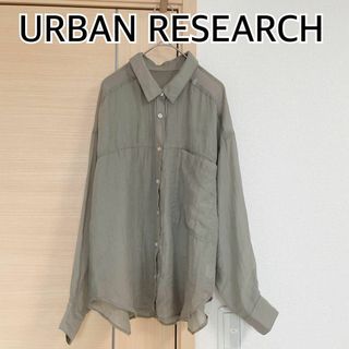 センスオブプレイスバイアーバンリサーチ(SENSE OF PLACE by URBAN RESEARCH)のURBAN RESEARCH アーバンリサーチ 長袖ブラウス　カーキ(シャツ/ブラウス(長袖/七分))