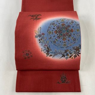 袋帯 美品 秀品 お太鼓柄 正絹 【中古】(帯)