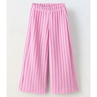 ザラ(ZARA)の【完売品】ZARAラスティックリブパンツ⭐︎ピンク160(パンツ/スパッツ)