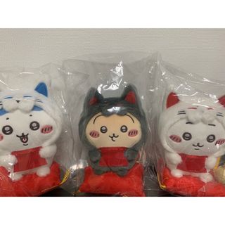 3点　ちいかわ　もぐもぐ本舗　京都　限定　伏見稲荷なぬいぐるみ　ハチワレ　うさぎ(キャラクターグッズ)