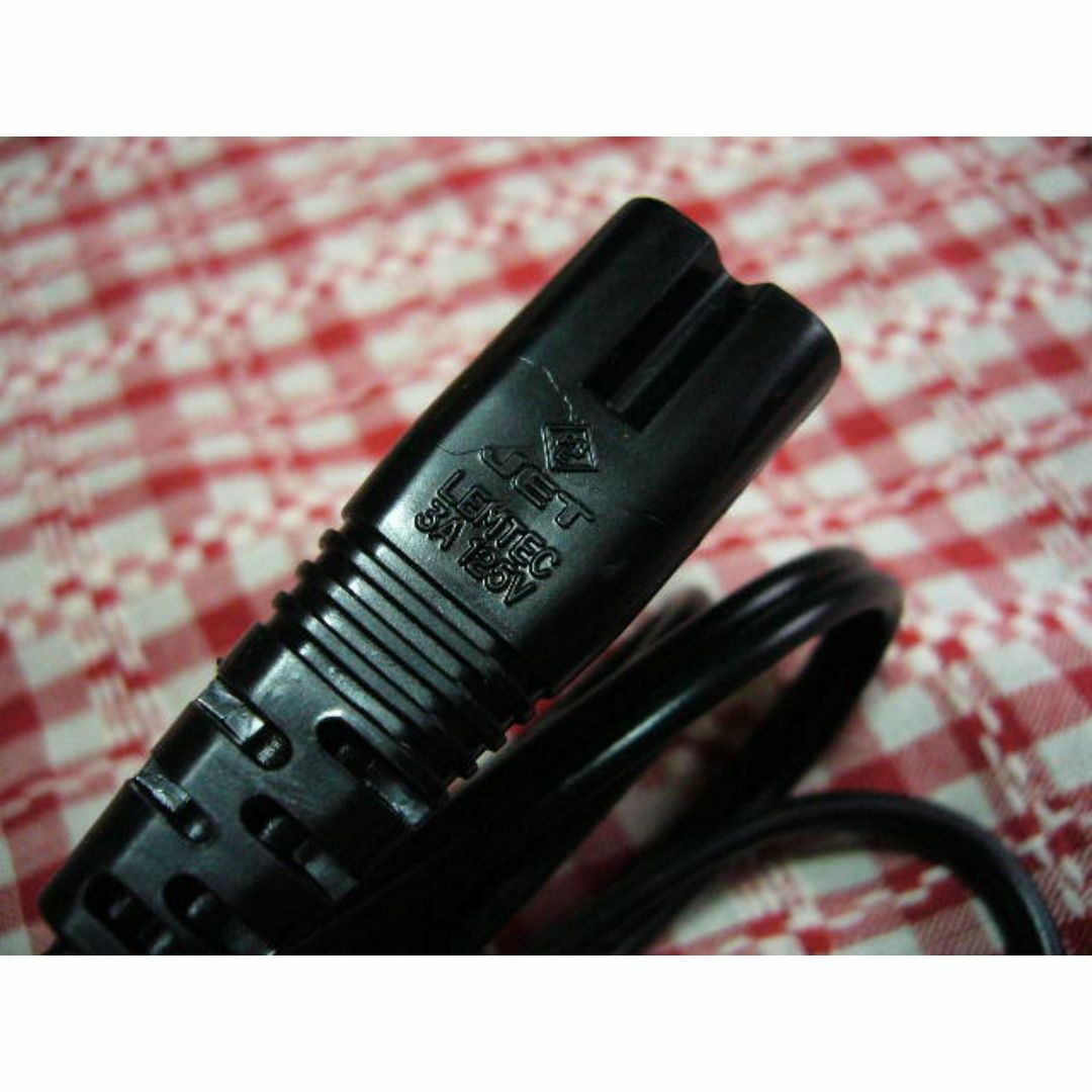 AC電源ケーブル メガネ型ケーブル スマホ/家電/カメラのオーディオ機器(その他)の商品写真