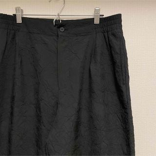 ザラ(ZARA)のzara ワンタック ワイドパンツ シワ加工 プリーツ M(スラックス)