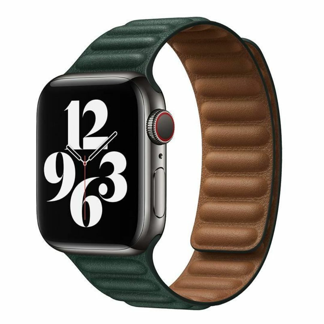 アップルウォッチ マグネットバンド ベルト Applewatch 45mm 緑 レディースのファッション小物(腕時計)の商品写真
