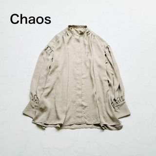 カオス(CHAOS)の【美品✨】Choas リマノスギャザーブラウス ウォッシャブル(シャツ/ブラウス(長袖/七分))