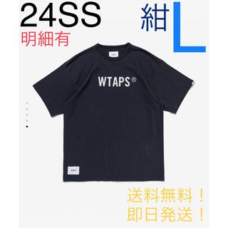 ダブルタップス(W)taps)のWTAPS SIGN SS COTTON TSSC NAVY Lサイズ(Tシャツ/カットソー(半袖/袖なし))