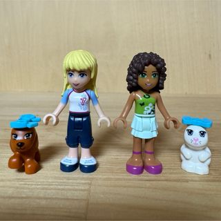 レゴ(Lego)のフレンズ　ミニフィグ　2体+うさぎ+いぬ　LEGO レゴ(積み木/ブロック)