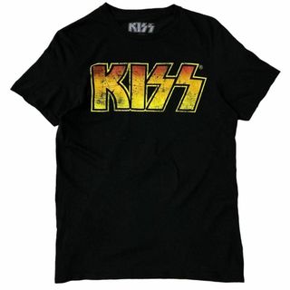 ミュージックティー(MUSIC TEE)のKISS ハードロック 半袖バンドTシャツ ロックT バンT ブラックx72(Tシャツ/カットソー(半袖/袖なし))