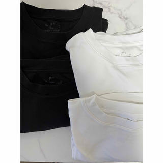 ムジルシリョウヒン(MUJI (無印良品))の無印　定番フレンチスリーブ綿シャツ　ハーフパンツ5点セット(Tシャツ(半袖/袖なし))