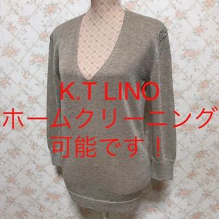 ★K.T LINO/ケーティーリノ★極美品★長袖セーター9(M)(カットソー(長袖/七分))