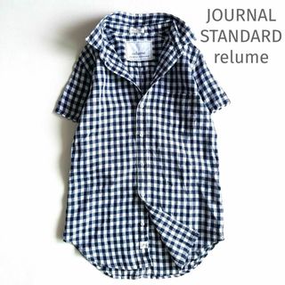 JOURNAL STANDARD relume - JOURNALSTANDARD relume リネン ギンガムチェック 半袖