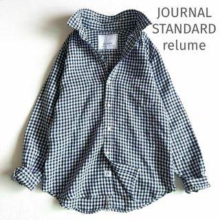 ジャーナルスタンダードレリューム(JOURNAL STANDARD relume)のJOURNALSTANDARD relume リネン ギンガムチェック シャツ(シャツ/ブラウス(長袖/七分))