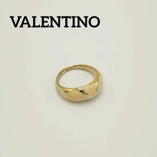 ヴァレンティノ(VALENTINO)の美品 ★VALENTINO★ 指輪 リング Vロゴ 16号 ゴールド(リング(指輪))