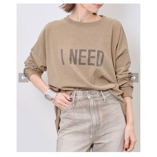 アパルトモンドゥーズィエムクラス(L'Appartement DEUXIEME CLASSE)の 【REMI RELIEF/レミレリーフ】 ロン T ”I NEED”(Tシャツ(長袖/七分))