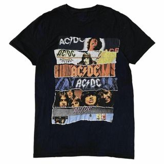 ミュージックティー(MUSIC TEE)のAC/DC バンド半袖Tシャツ ロックバンド ロックT バンT ブラックx64(Tシャツ/カットソー(半袖/袖なし))