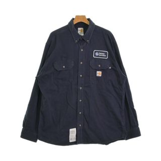 カーハート(carhartt)のCarhartt カーハート カジュアルシャツ XL 紺 【古着】【中古】(シャツ)