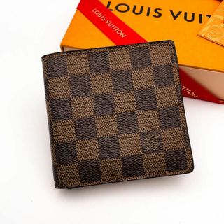 ルイヴィトン(LOUIS VUITTON)の【最高級美品】ルイヴィトン ダミエ ポルトフォイユ マルコ 折り財布(財布)