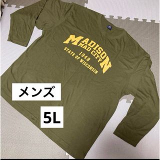 メンズ　Tシャツ　長袖　5L  大きいサイズ(Tシャツ/カットソー(七分/長袖))