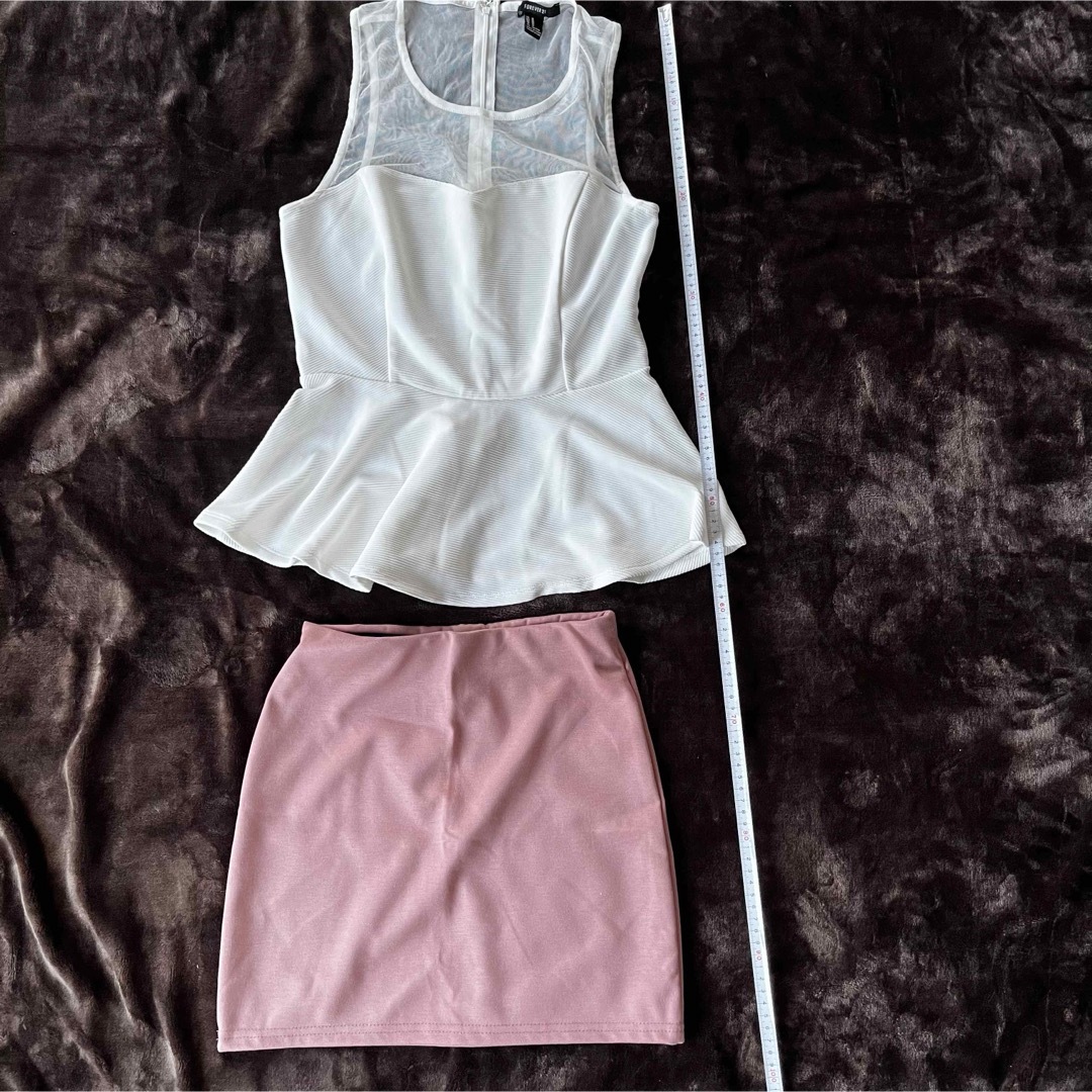 FOREVER 21(フォーエバートゥエンティーワン)の春夏服服 3点セット レディースのスカート(ひざ丈スカート)の商品写真
