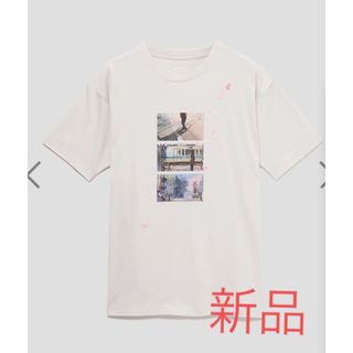 グラニフ(Design Tshirts Store graniph)の君の姿を(秒速5センチメートル) 新海誠　Tシャツ　Mサイズ　アイスグレー(Tシャツ/カットソー(半袖/袖なし))