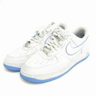 ナイキ(NIKE)のナイキ エアフォース1 スニーカー  白 青 28cm ■SM1(スニーカー)