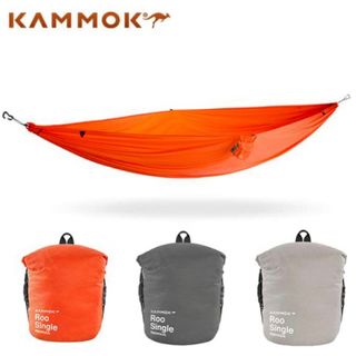 カモック(KAMMOK)のKAMMOK ROO SINGLE ハンモック+延長サスペンションキッド 未使用(寝袋/寝具)