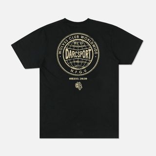 Darc Sport Wolves Globe Tee Black S Tシャツ(Tシャツ/カットソー(半袖/袖なし))