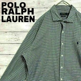 ポロラルフローレン(POLO RALPH LAUREN)の35g US古着 ポロラルフローレン SLIMFIT 長袖シャツ ポニー刺繍(シャツ)