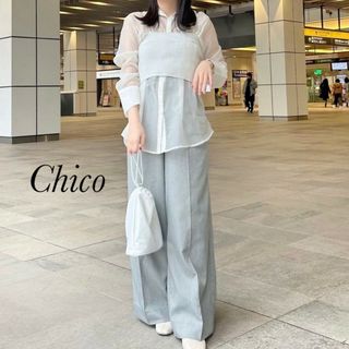 who's who Chico - 新品 Chico ニットビスチェ付シャツセット